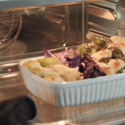 FORNO COMBINADO COM MICRO-ONDAS BERTAZZONI F457PRO MWTX