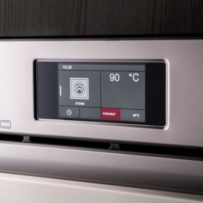 forno_bertazzoni_f457pro_mwtx_painel_close Forno Combinado Bertazzoni Professional F457PRO MWTX