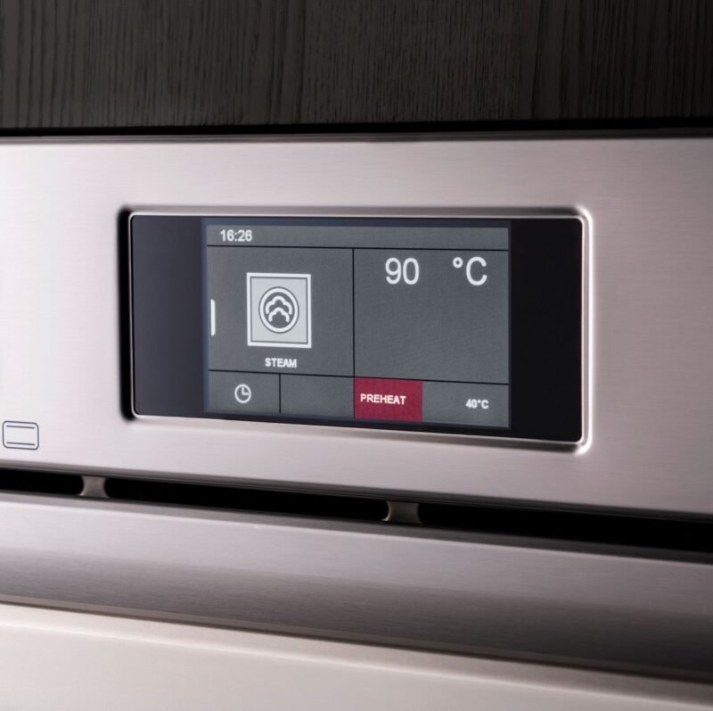 forno_bertazzoni_f457pro_mwtx_painel_close Forno Combinado Bertazzoni Professional F457PRO MWTX