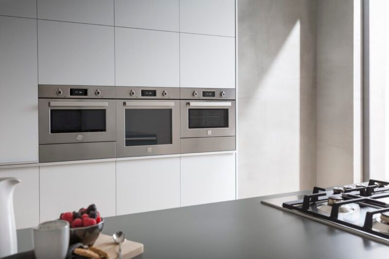 fornos_bertazzoni_professionas_de_60_cm_2 Forno Combinado Bertazzoni Professional F457PRO MWTX
