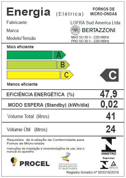 so30_x_5_1 Forno Combinado Bertazzoni MICRO-ONDAS BERTAZZONI MASTER MAST30SOEX