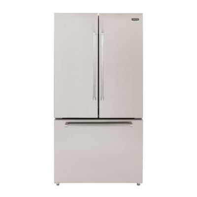 Refrigerador French Door inox 575L com compressor inverter, Ice Maker e funções Super Cool e Super Freezer. Perfeito para cozinhas gourmet. Consulte na Cevimar.