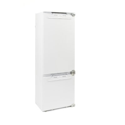 Refrigerador Bottom Freezer 70 O Refrigerador Bottom Freezer 70 da Crissair é um lançamento para embutir com 356 litros de capacidade total, compressor Inverter com até 38% de economia de energia, temperatura do refrigerador ajustável entre 2°C e 8°C e freezer entre 15°C negativos e 25°C negativos. Acabamento branco eletrostático, design atemporal e integração total com marcenaria para cozinhas modernas e projetos de alto padrão.